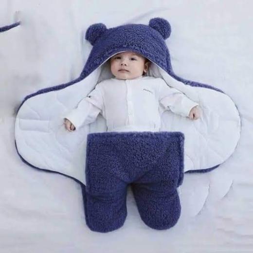 Baby Sleeping Bag Ultra-Soft Fluffy Fleece Newborn Receiving Blanket Infant Boys Girls Clothe Sleeping Nursery Wrap Swaddle