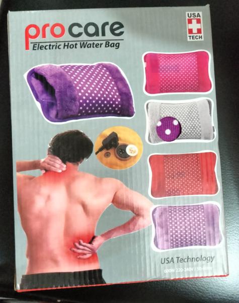Electric Hot Water Bag Pain Remover - Multicolour - Hot Water Bag