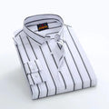 Men's long sleeve stripe / print shirt