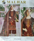 MALHAR 100% Premium cotton lawn digital printed 3 Piece