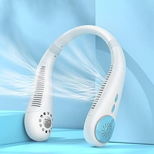 USB Rechargeable Portable Mini Bladeless Neck Fan Neck Cooler