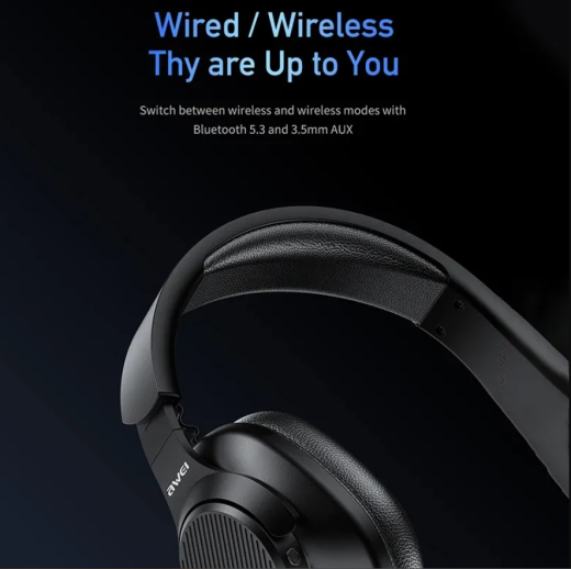 Awei A997 PRO ANC Wireless Stereo Headphone Bluetooth with Mic Noise Cancelling Long Battery Life Explosive Bass