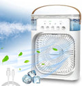 Smart 3 In 1 Air Cooling USB Fan with LED Night Light Water Fan