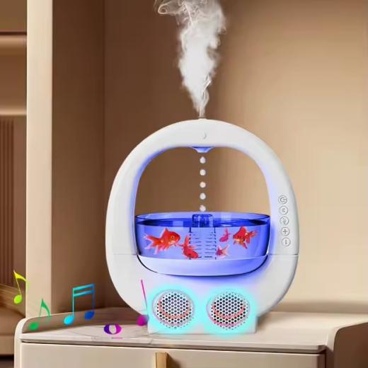 Anti Gravity Cool Mist Humidifier Fish Tank Aromatherapy Diffuser 700ml