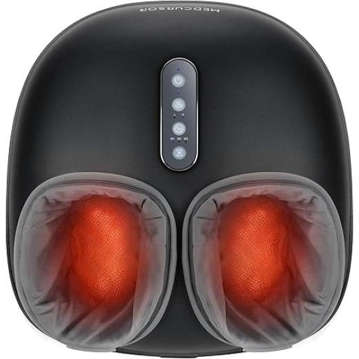 Electric Foot Massagers With Heated, Soothing Deep Kneading Therapy For Foot Wellness