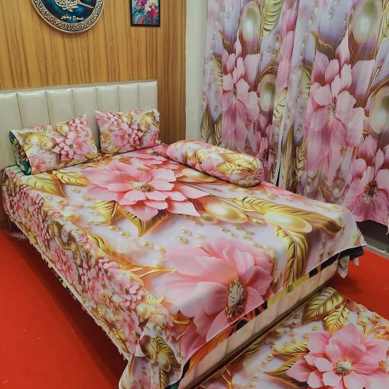 Water Proof  China Premium 3D Design Bed Sheet