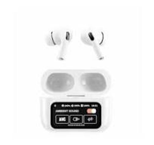 ANC Earbuds Touch Screen Display (White)