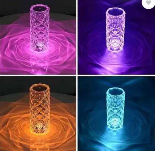Rose Crystal Diamond Table LamP