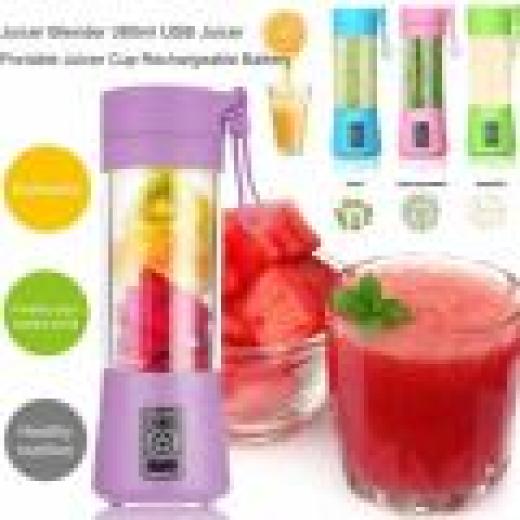 380ML Portable Juicer USB Rechargeable Fruit Vegetable Smoothie Blender Multi functional Juice Cup Mini Home Mixer