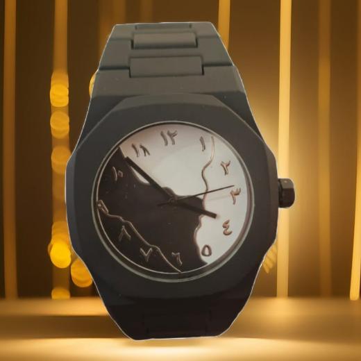 Aura watch 2025 New Arabic Aura Watch Black Modern Creative Design ( Black)