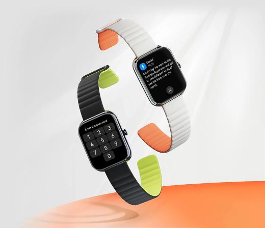 Haylou RS4 Max BT Calling Smartwatch - Blue