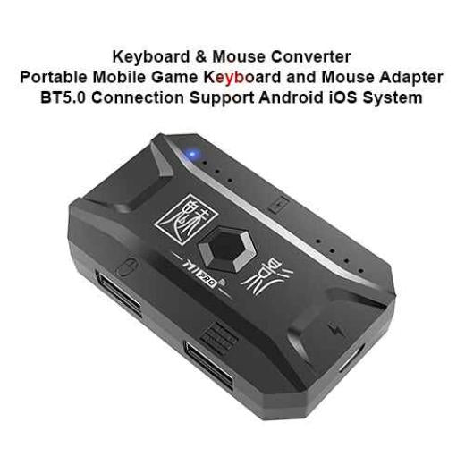 Small Portable M1 Pro Keyboard And Mouse Converter Mobile Game Keyboard Mouse Adapter BT5.0 Connection Support Android iOS System