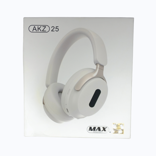 MAX AKZ 25 Wireless Bluetooth Headset – Over-Ear, Foldable, HD Sound, Long Battery Life