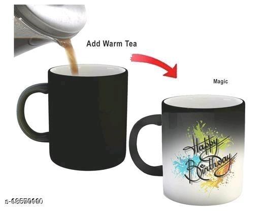 Customized Printed Magic Mug – Black