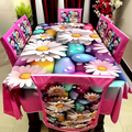 China Premium 3D Print Table Cloth Set