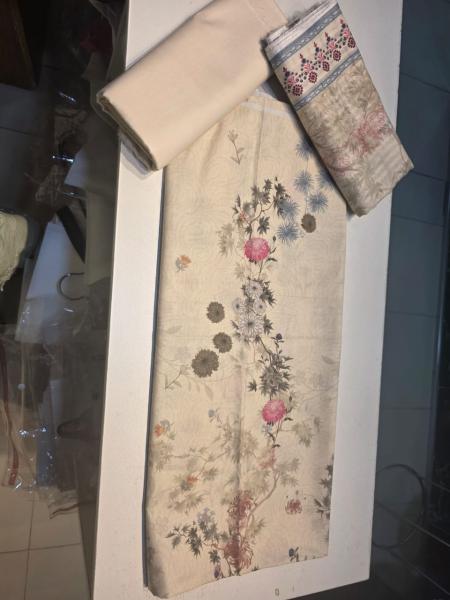 Premium Digital Printed Pakistani Cotton Three-Piece Collection