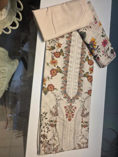 Premium Digital Printed Pakistani Cotton Three-Piece Collection
