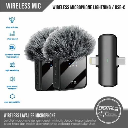 F15-2 Wireless Microphone 2 in 1 Collar Android and Iphone