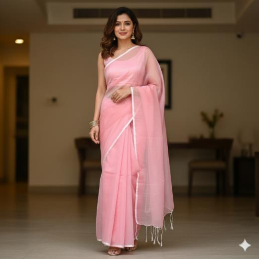 সেমি মসলিন শাড়ি