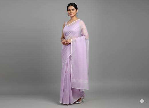 সেমি মসলিন শাড়ি