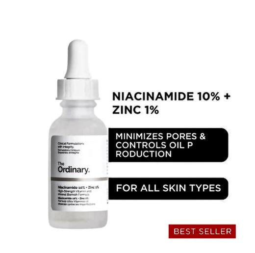 The Ordinary Niacinamide 10% + Zinc 1% Serum – 30ml