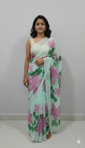 হ্যান্ড প্রিন্ট শাড়ি
