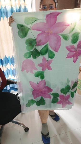 হ্যান্ড প্রিন্ট শাড়ি