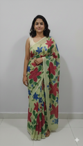 হ্যান্ড প্রিন্ট শাড়ি