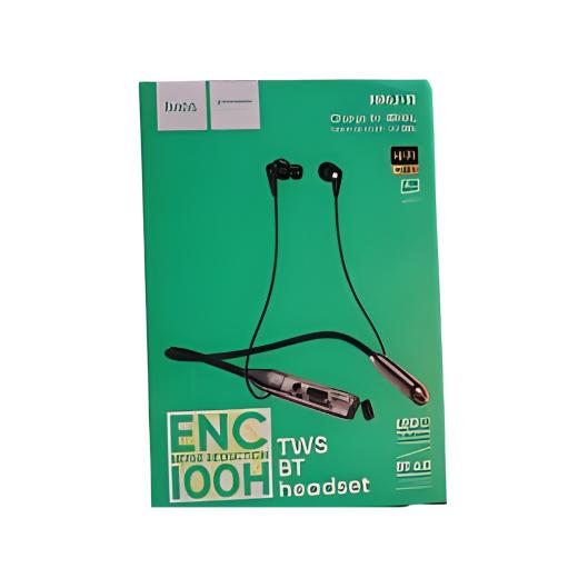 Hoco MMJ11 ENC Bluetooth Neckband Earphone – 100 Hours Playback, Hi-Fi Sound, Fast Charging, Noise Reduction Wireless Earphone for Calls & Music