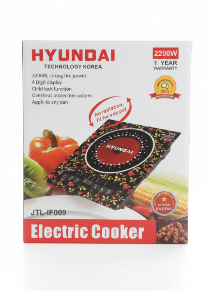 Hyundai JTL-IF009 Infrared Electric Cooker – 2200W (Technology Korea)