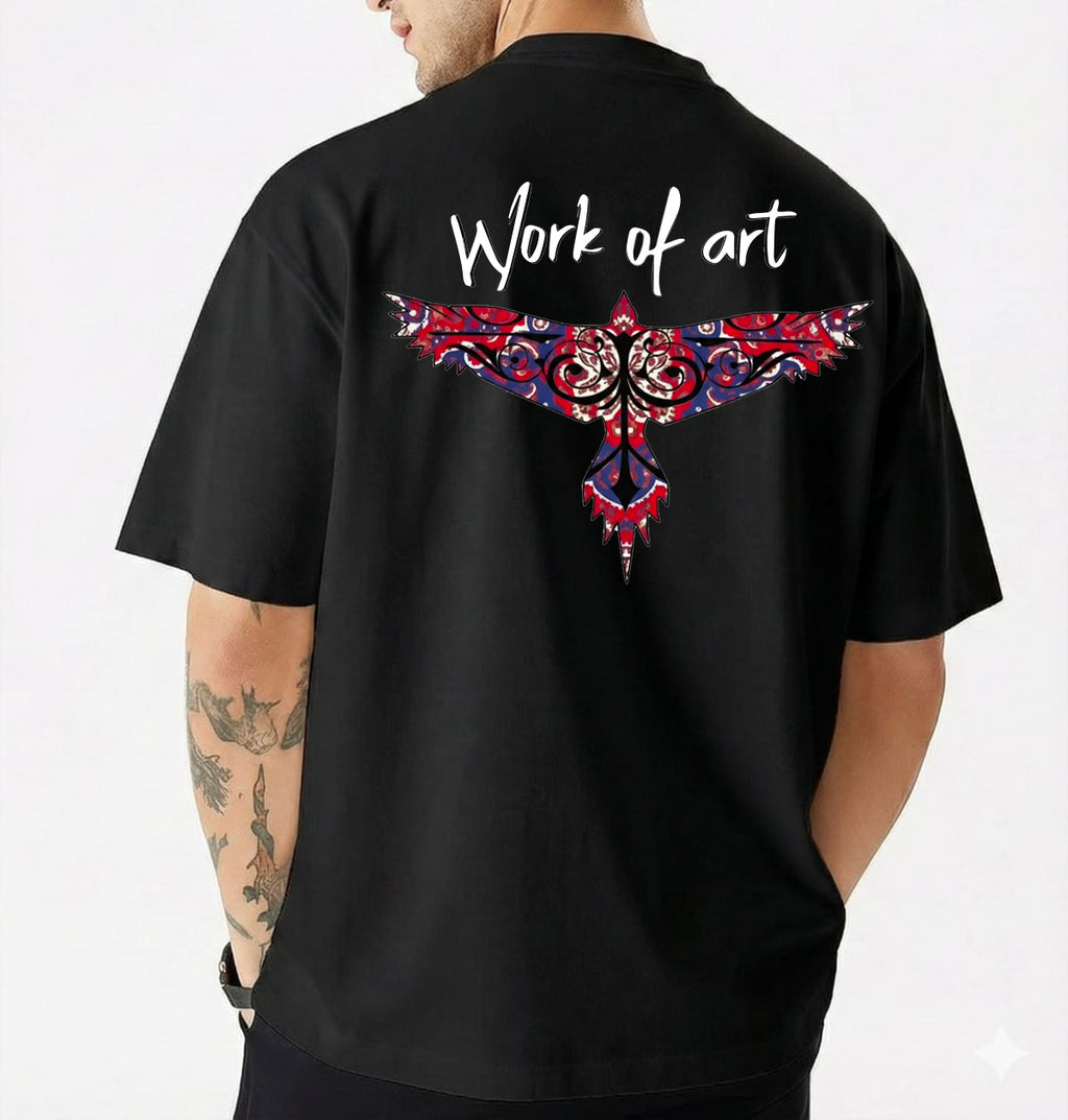 Men's Stylish Premium Drop Shoulder - Black