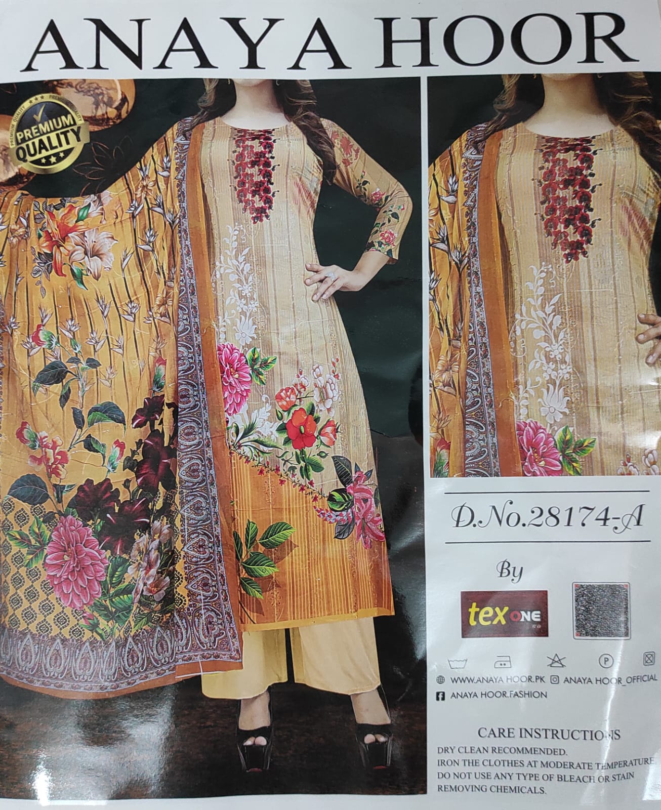 ANAYA HOOR Rigging Digital printed cotton  3 Piece