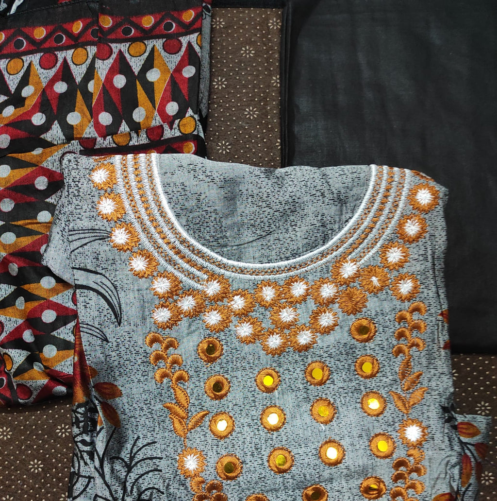 100% Premium cotton digital printed 3 Piece