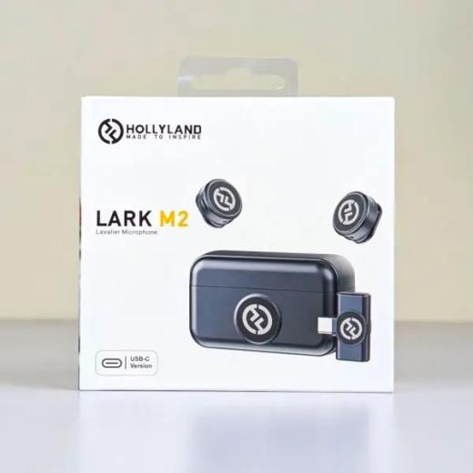 Hollyland Lark M2 Wireless Lavalier Microphone (USB-C) – Small in Size, Big on Sound(Original )
