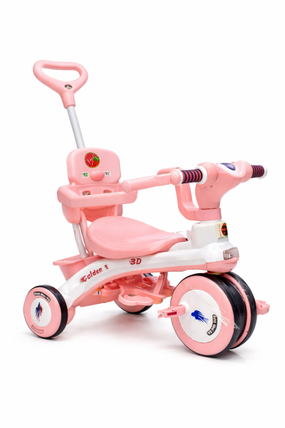 Golden 3D Kids Tricycle – Comfortable, Safe & Stylish Ride for Toddlers