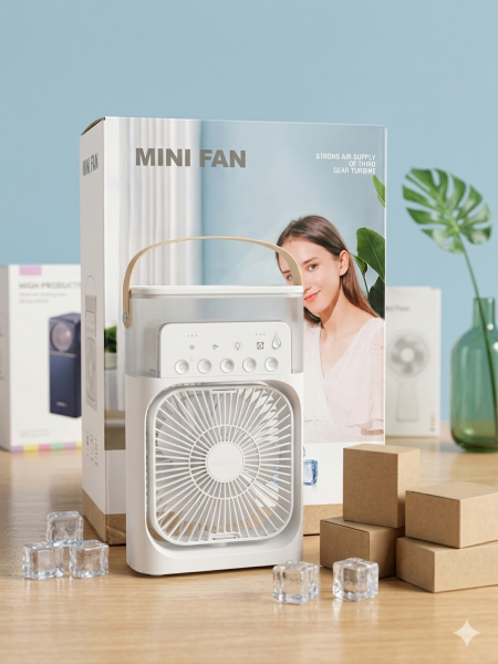 Summer Essentials Combo! Mini Mist Fan And  VEN-DENS 10,000mAh Power Bank Combo