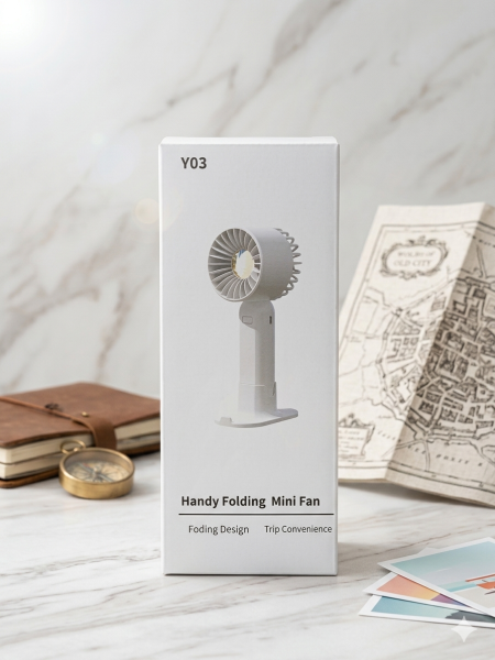 Portable Handy Folding Mini Fan (Y03) – Stay Cool Anywhere, Anytime!