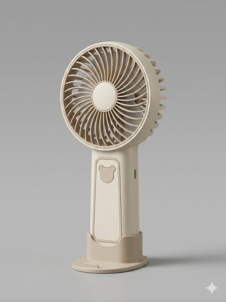 LingPan Premium 3-Speed Portable Rechargeable Fan – Stylish Cooling on the Go!
