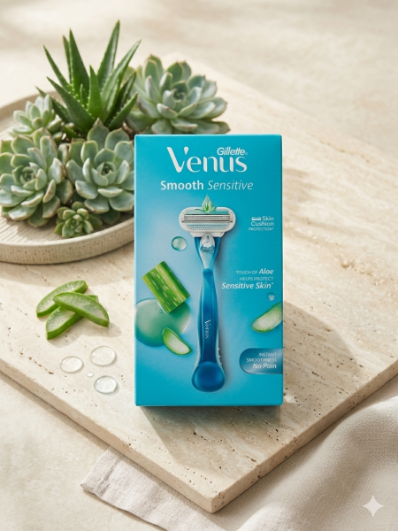 Gillette Venus Smooth Sensitive Razor – নিখুঁত শেভিং, কোমল ত্বক