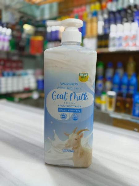 Watsons Love My Skin: Goat Milk Scented Cream Body Wash (1000ml)