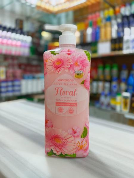 Watsons Love My Skin Floral Scented Cream Body Wash (1000ml)