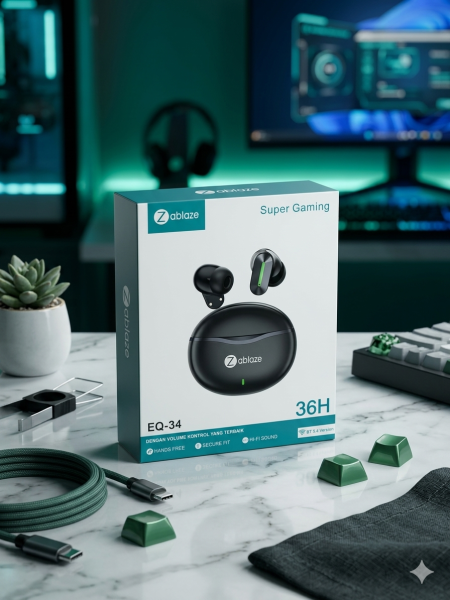 Zablaze EQ-34 Super Gaming Wireless In-Ear Earbuds