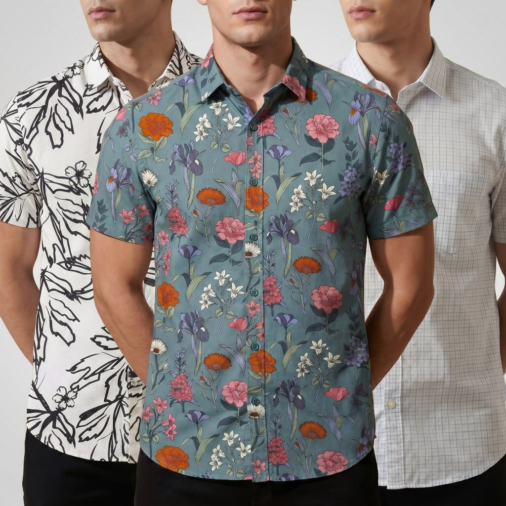 Premium Formal Half Sleeve Printed Shirt