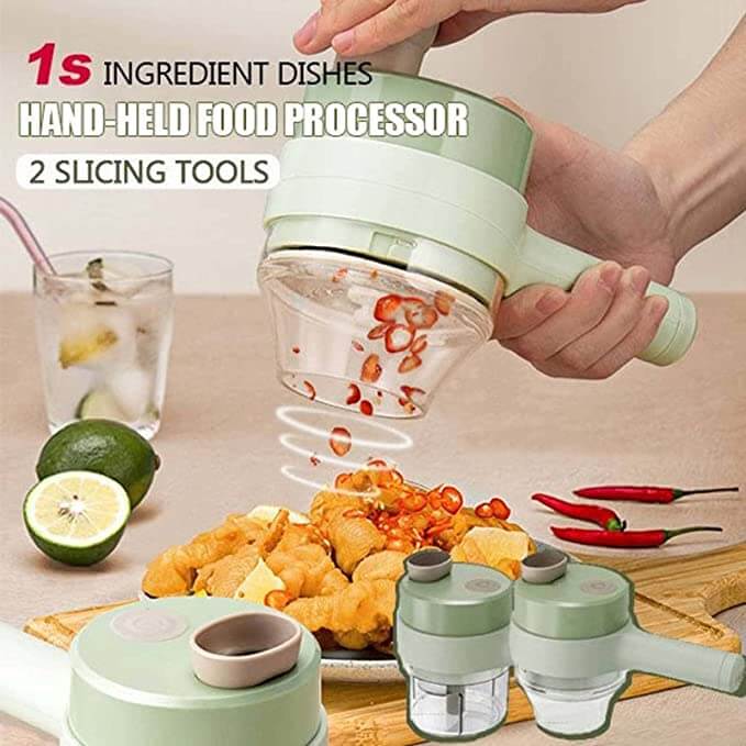 4 In 1 Handheld Electric Handheld Cooking Hammer Food Chopper