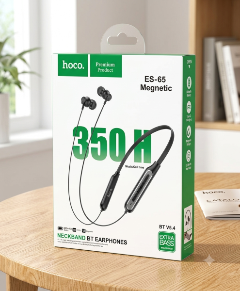 Hoco ES-65 Megnetic Neckband BT Earphones