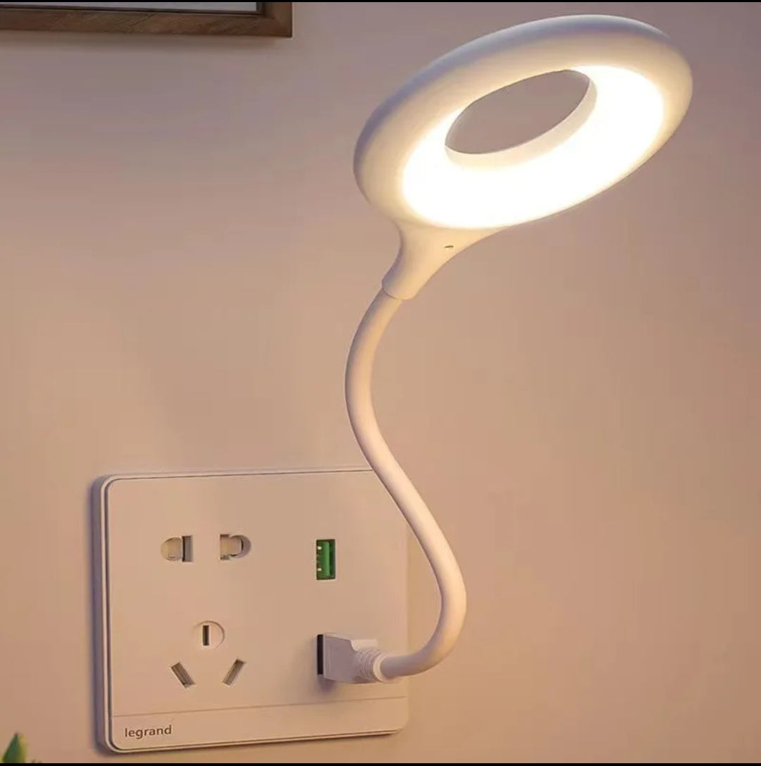 "USB Smart Voice Control LED Light - Offline Voice Activated, 360° Flexible Plug & Play Reading Lamp for Laptop, Power Bank & Bedside (No WiFi Needed)"