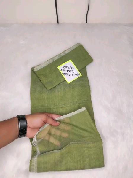 Children's Half Silk Solid Color Saree