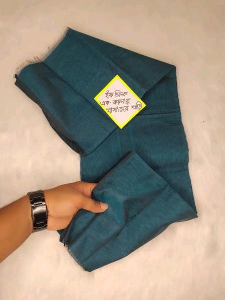 Children's Half Silk Solid Color Saree