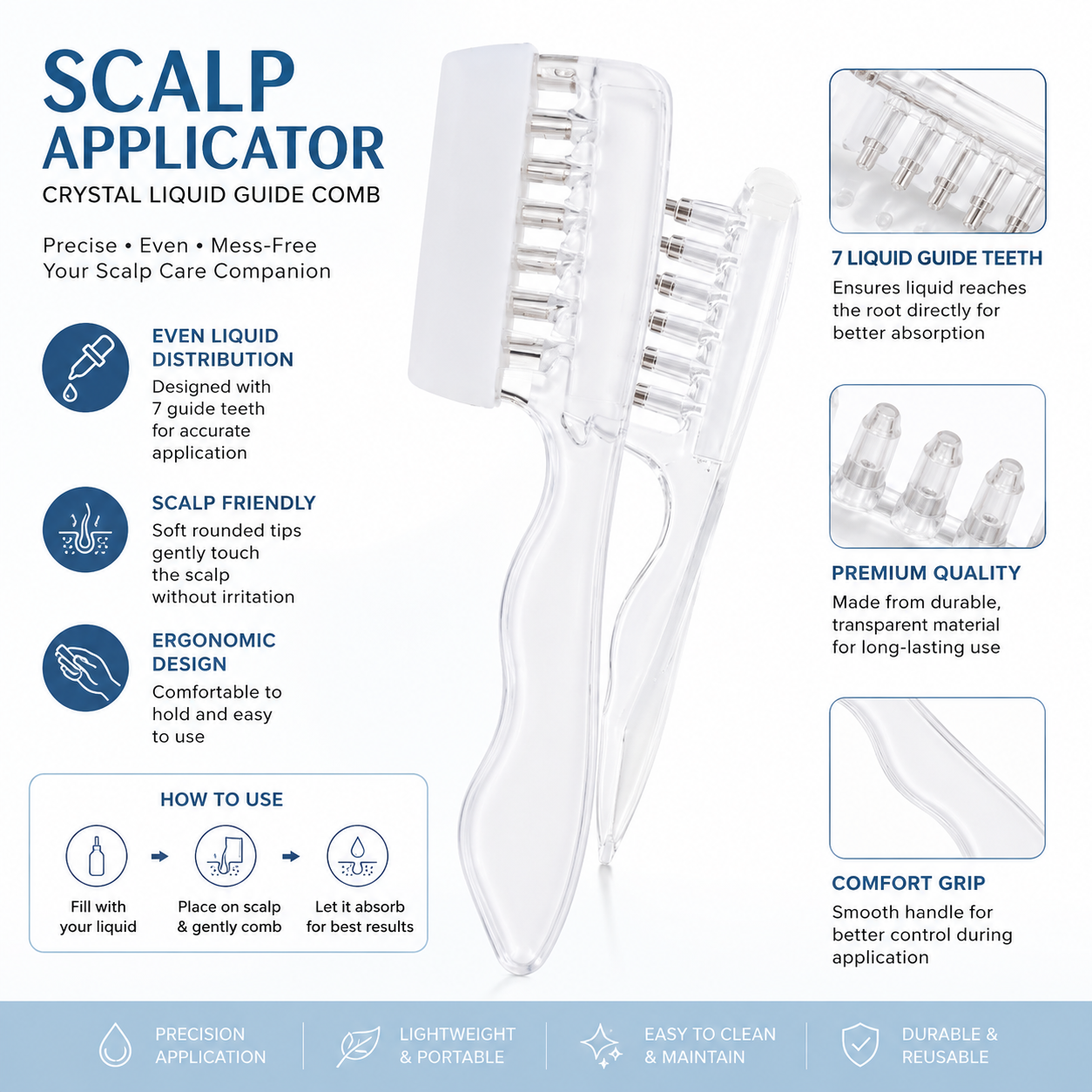 Scalp Applicator Comb - Liquid Root Therapy Comb