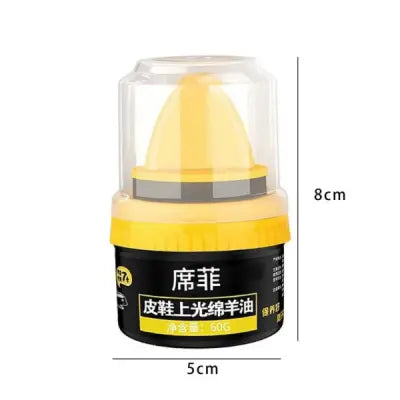 Leather Repair & Care Cream – Liquid Shoe Polish with Sponge, Universal Leather Balm for Shoes, Bags & Car Seats